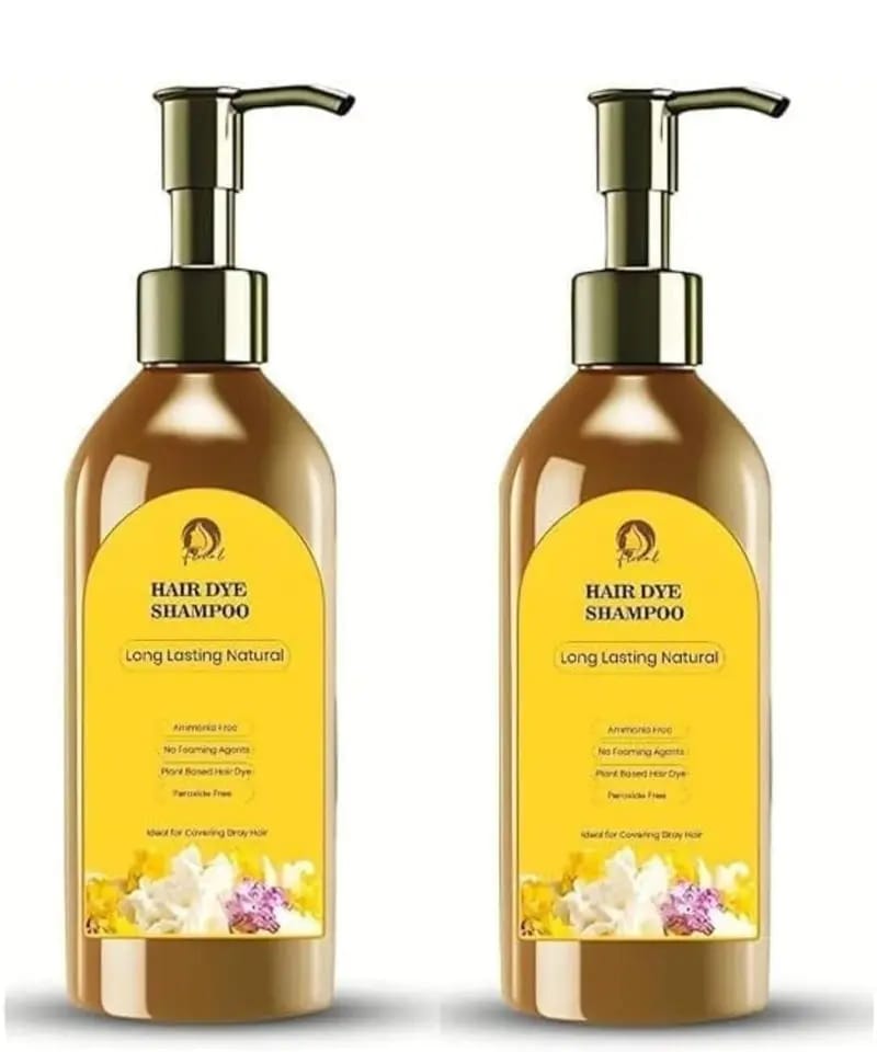 Floral Natural Black Hair Color Shampoo – Ammonia Free