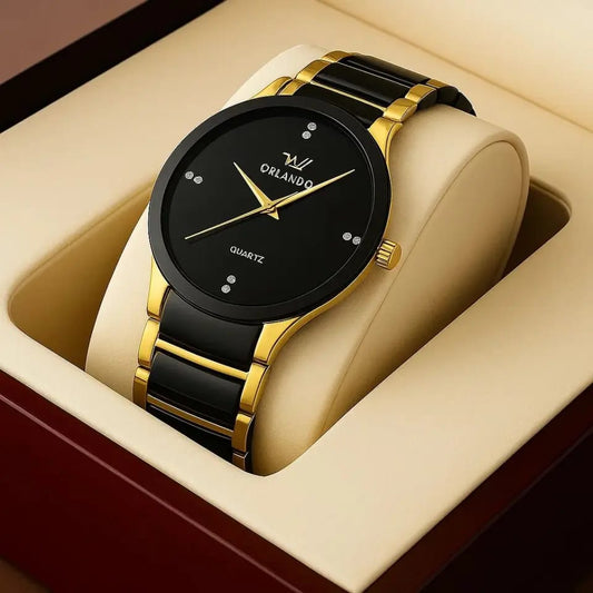 Luxury Matte Black Couple Watches - Perfect Gift for Pairs