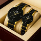 Luxury Matte Black Couple Watches - Perfect Gift for Pairs