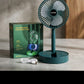 Portable Telescopic Folding Fan – USB Rechargeable