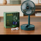 Portable Telescopic Folding Fan – USB Rechargeable